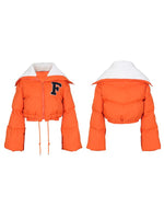 Embroidery Puffer Coat