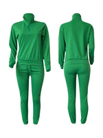 Zip-Front Sweatshirt & Jogger Pants Set