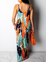 Leaf Print Cami Dress
